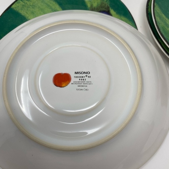 Set of 8 Vintage Misono Tuscany Oval Shaped Plum Saucers/Plates - Picture 7 of 9